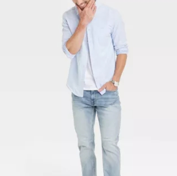 Goodfellow & Co Light Blue Northrop Button-Down Dress Shirt - Picture 3 of 11